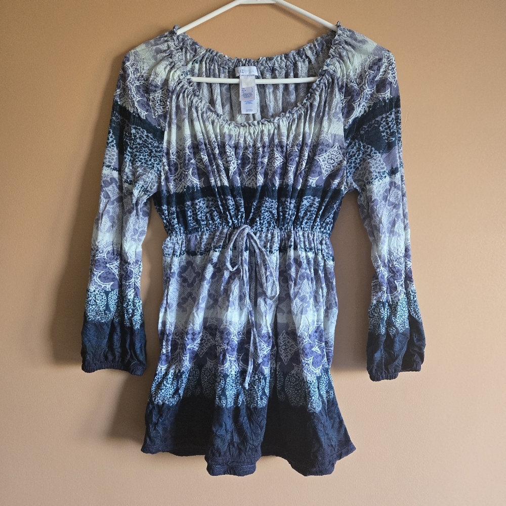 Lizwear Boho Top with Tie PTP=20"
